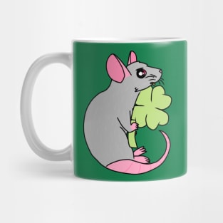 Lucky Clover Rat (Full Color Version 1) Mug